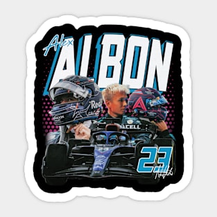 Alex Albon Vintage Sticker